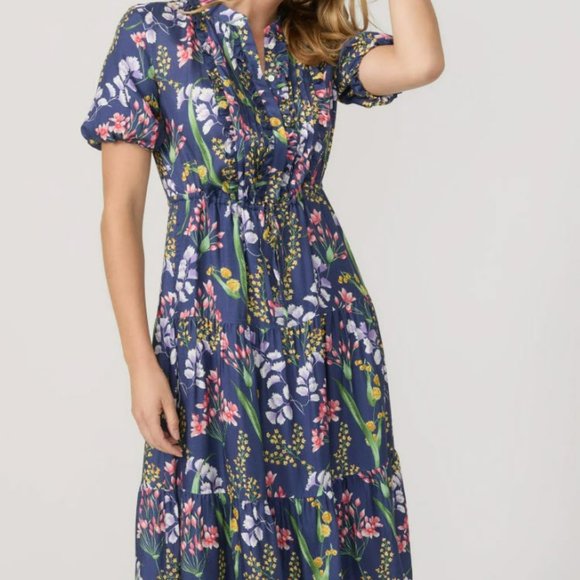 J. McLaughlin floral silk midi